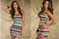 Fashion women printing bandage dress A22-004 1