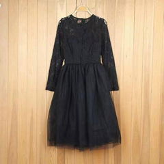 Women dresses in stock fcl polyester A