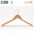 Eisho Locking Bar Cherry Wooden Coat Hanger