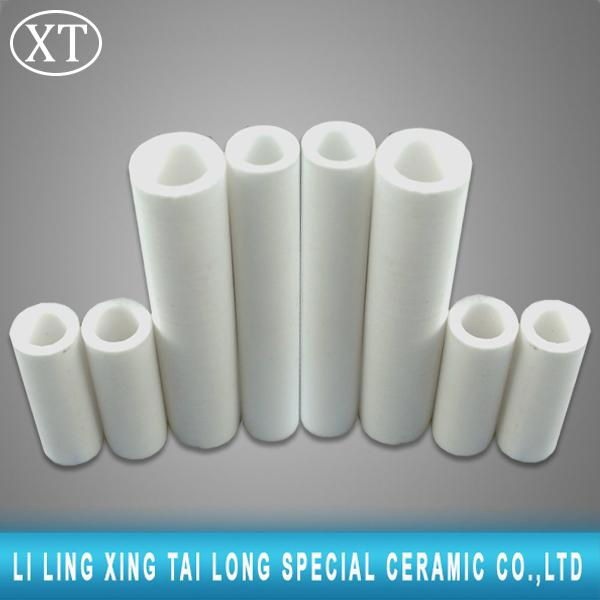 High temperature resistance excellent insulating 4 holes alumina ceramic tube 3