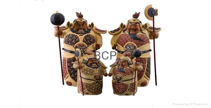 Pottery craft home protection decor Door Gods 3