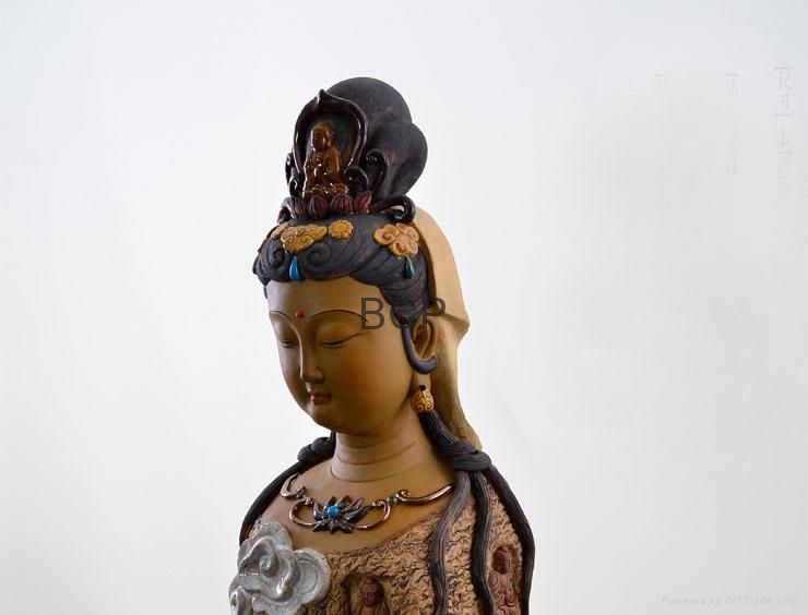 Booddhism home decor craft gift Guanyin sculpture 5