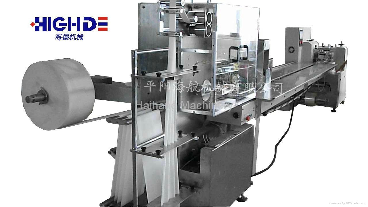 disposable tissue and plastic flatware pack machine 4