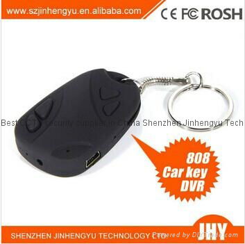 car key Mini hidden Cam Recorder mini dvr 808 car key chain micro camera