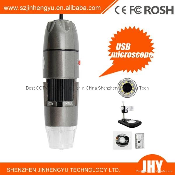WIA 500X Microscope 50X ~ 500X 2.0 MP 8-LED USB Digital Microscope Measurement S 3