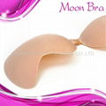 New design Moon shaped adhesive bra 