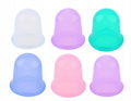 Health care products transparent silicone massage facial cupping