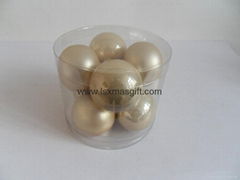 Frosted Glass Baubles For Christmas Holiday