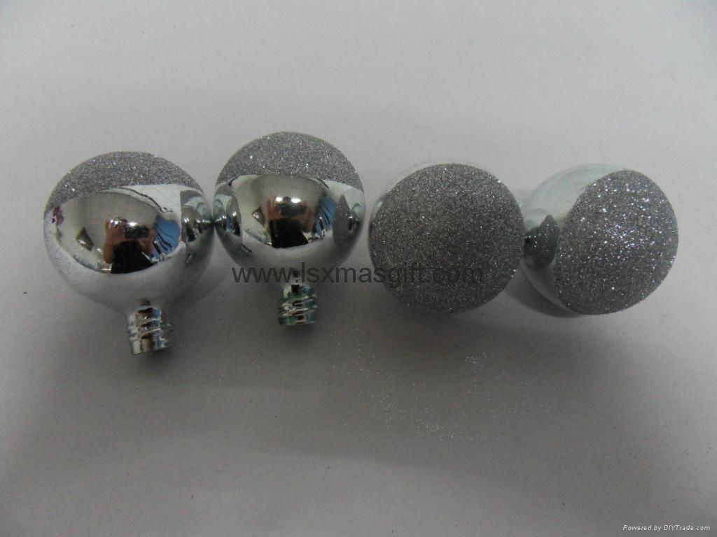 Luxury Glass Christmas Ball Christmas Craft Christmas Glass Ball With Glitter 5