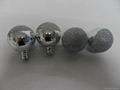 Glitter Silver Decorative Silver Christmas Ball