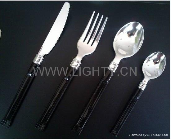 Plastic Silver Cutlery 2