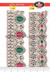 Fancy Embroidery Lace From Romy Lace, India .