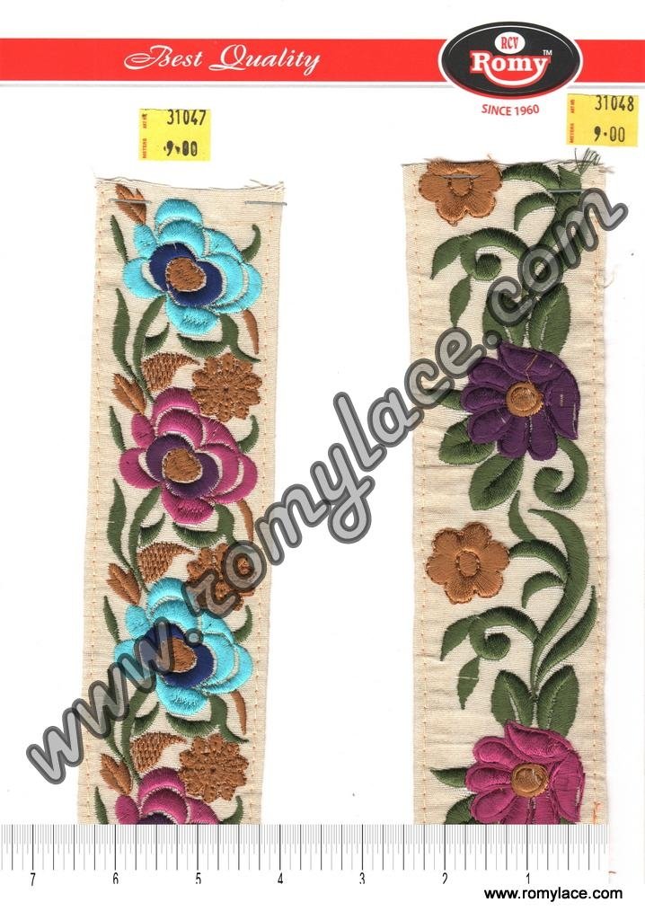 Fancy Embroidery Laces From Romy Lace India