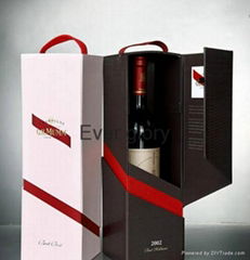 cardboard rigid gift box for wine packing