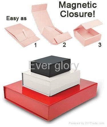 cardboard rigid folding gift box for apparel packing folding