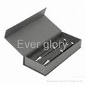 cardboard rigid hinged gift box for pen packing with magnetic closure 1