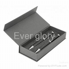 cardboard rigid hinged gift box for pen packing with magnetic closure