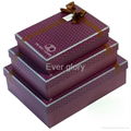 Nested cardboard set up gift box with