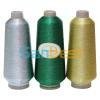 Metallic Embroidery Thread with Polyester or Rayon Core Yarn (Silver, Gold and C 1