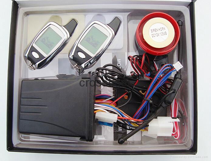 2014 high quality two way motorcycle alarm system with LCD remote 