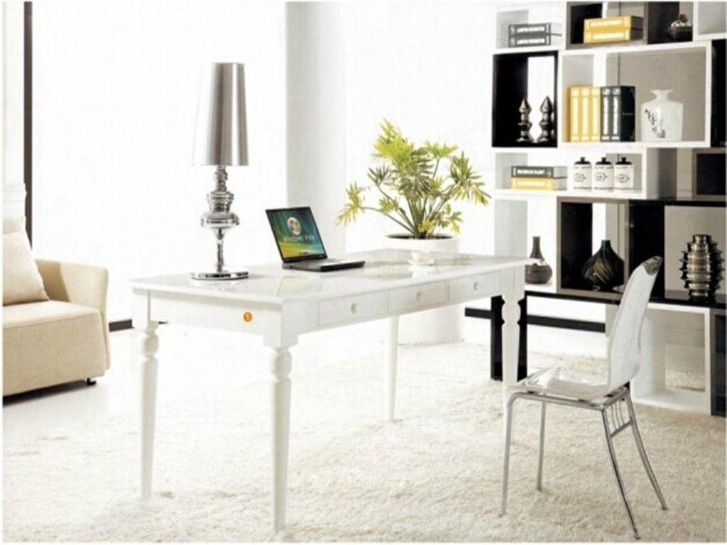  High Gloss Office Desk Working MDF Table 2