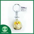 Christmas brass owl jingle bell