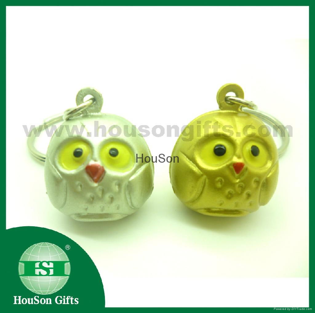 Christmas brass owl jingle bell 3