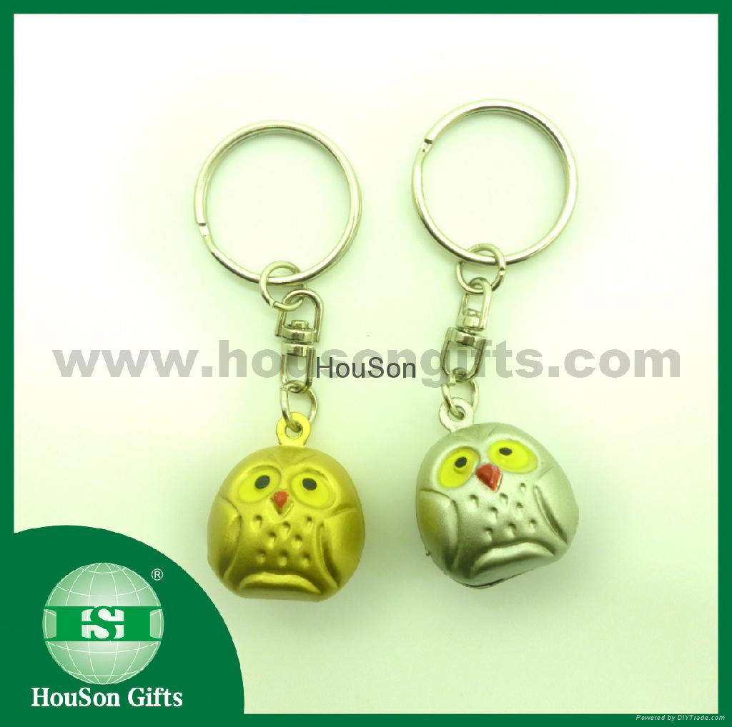 Christmas brass owl jingle bell 4