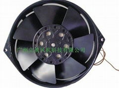 Axial flow of metal fan