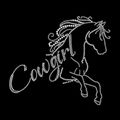 Colt and Horse Head Equestrian Rhinestone Heat Transfer 2