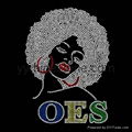 hot sale OES afro girl rhinestone transfers