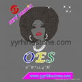 hot sale OES afro girl rhinestone transfers 3