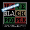 Black lives matter hotfix rhinestone transfer 
