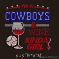 i'm a cowboy & wine kinda girl rhinestone transfer 3