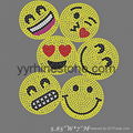 Smile Smiley Face Emoji rhinestone transfers  1