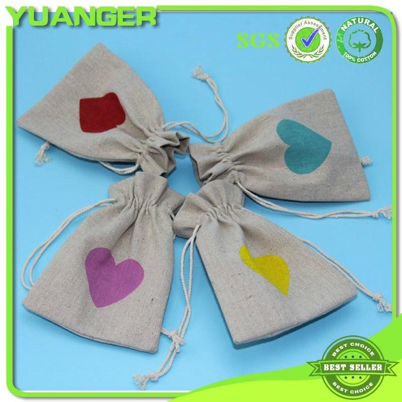 Favorable Price Small Gift Drawstring Linen Bags Manufacturer 4