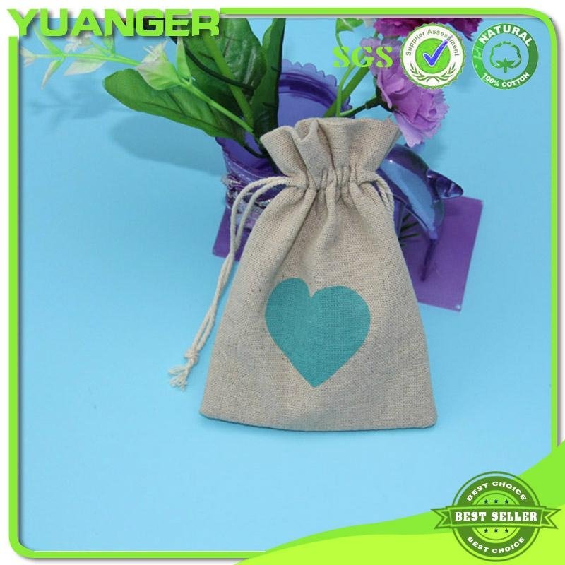 Favorable Price Small Gift Drawstring Linen Bags Manufacturer 3