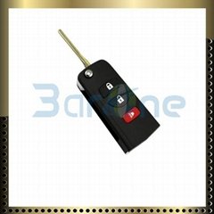 Nissan 3 button car key shell