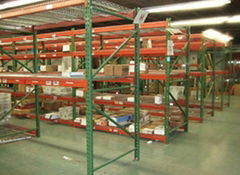 Warehouse teardrop racking and shelving 