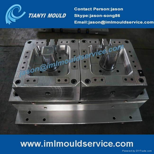 iml plastics mould tools, IML thin wall injection mold maker 3