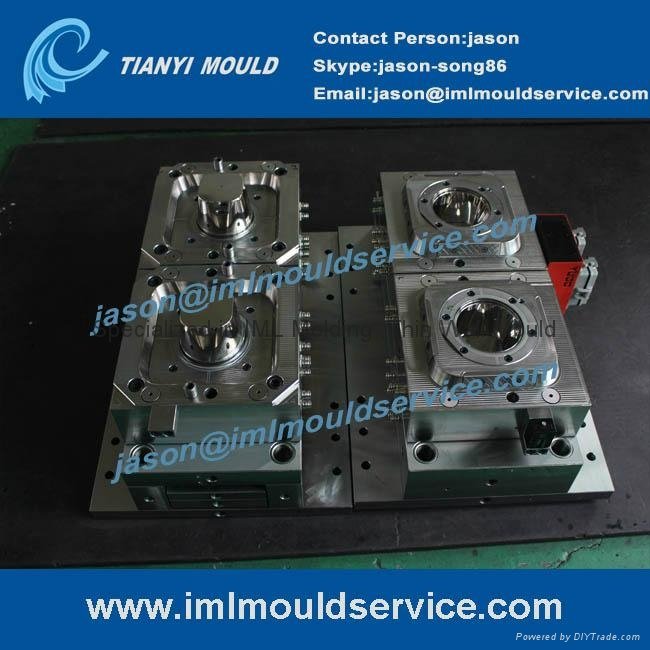 two cavites thinwall plastic cup injection mould