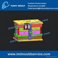 hot runner system two cavities thin-walls container moulds
