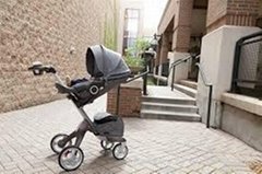 Brand New Stokke Xplory Newborn Stroller - Beige Melange