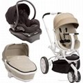 Brand New Quinny Moodd Stroller Travel System Natural Delight Black with Bassine 2