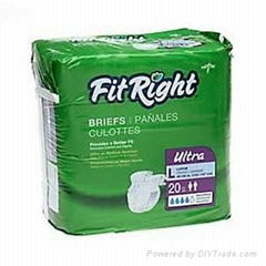 Grade A FitRight Ultra Adult Diaper Extra Heavy Absorbency Tape on - XX-Large, 8