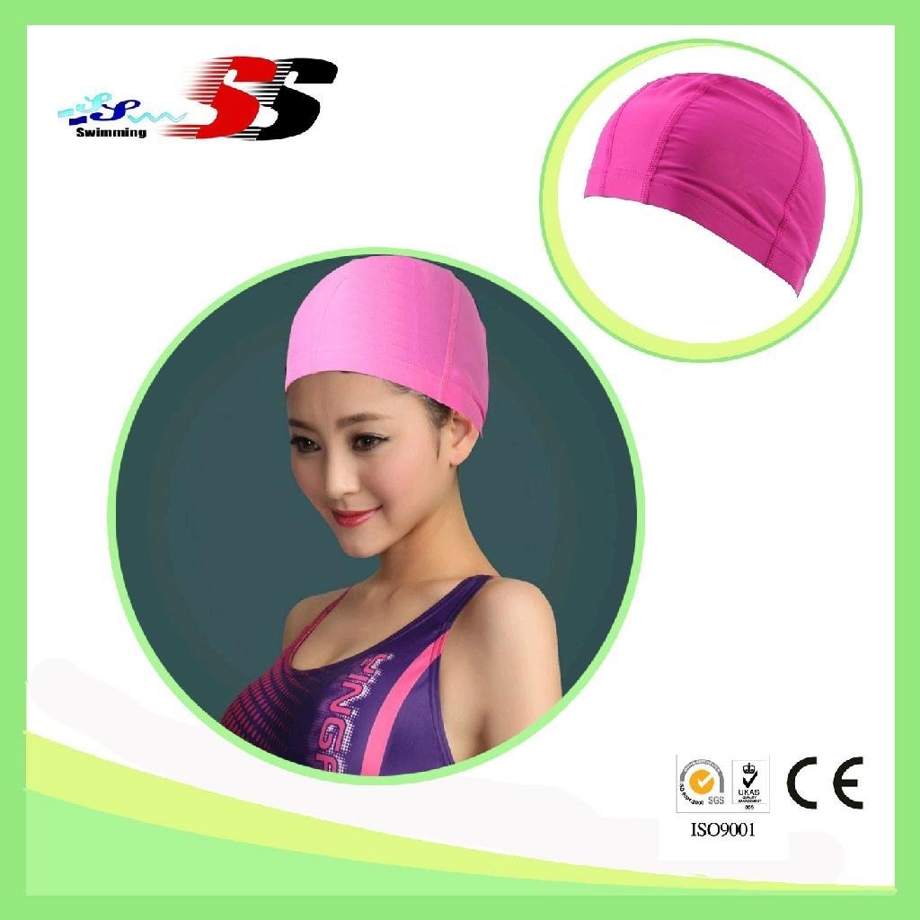 High Quality and Fashion Design Silicone Ear Waterproof Swim Caps 