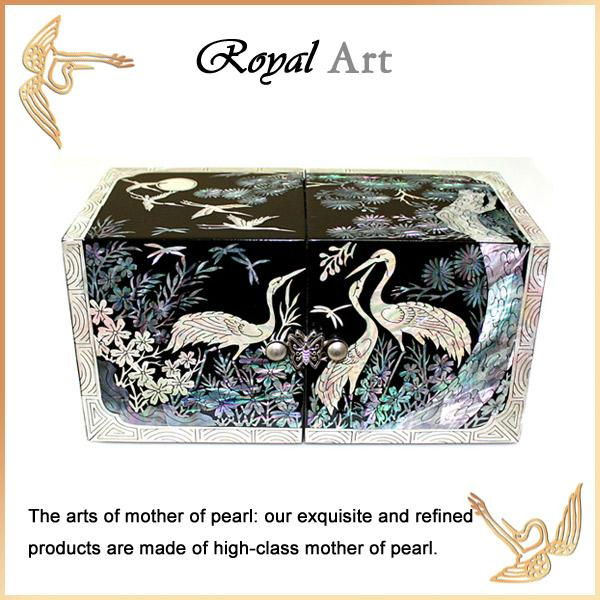 Luxury Jewelry Box with Mother of pearl inlaid; DO-132 