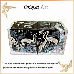 Luxury Jewelry Box with Mother of pearl inlaid; DO-132 