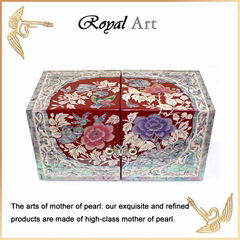 Luxury Jewelry Box with Mother of pearl inlaid; DO-137 