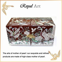 Luxury Jewelry Box with Mother of pearl inlaid; DO-1079 